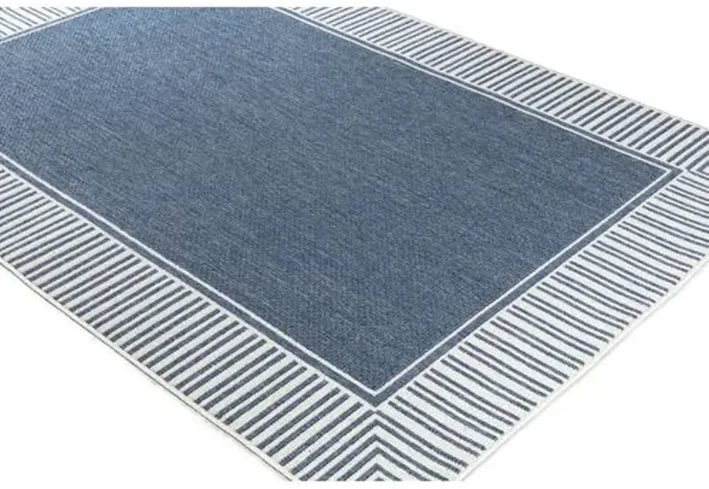 Fay Outdoor Rug - Charcoal/White - Gray - Gray