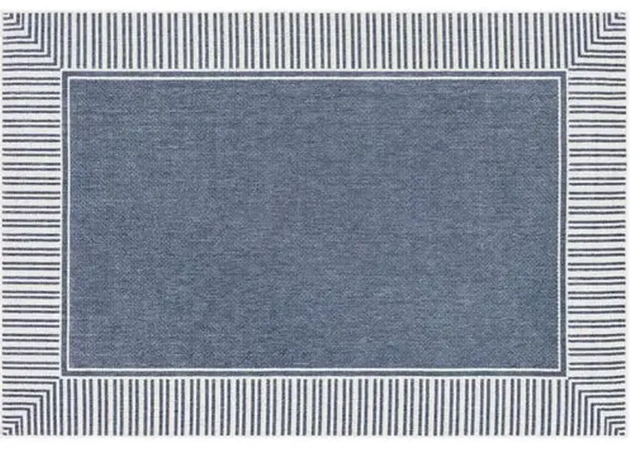 Fay Outdoor Rug - Charcoal/White - Gray - Gray