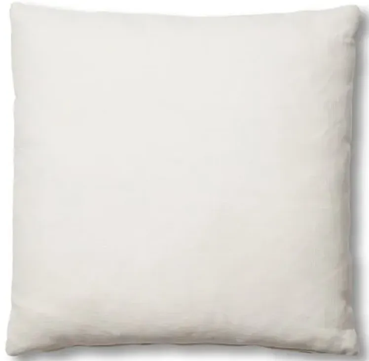 Hazel Pillow - White Linen