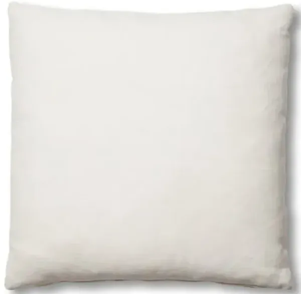 Hazel Pillow - White Linen