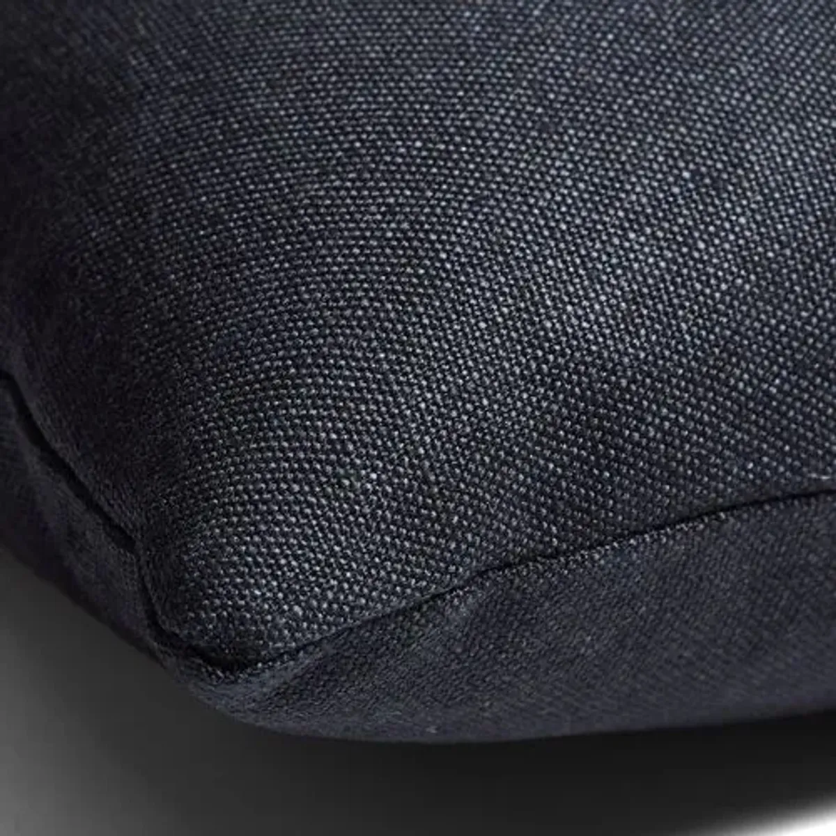 Hazel Pillow - Black Linen