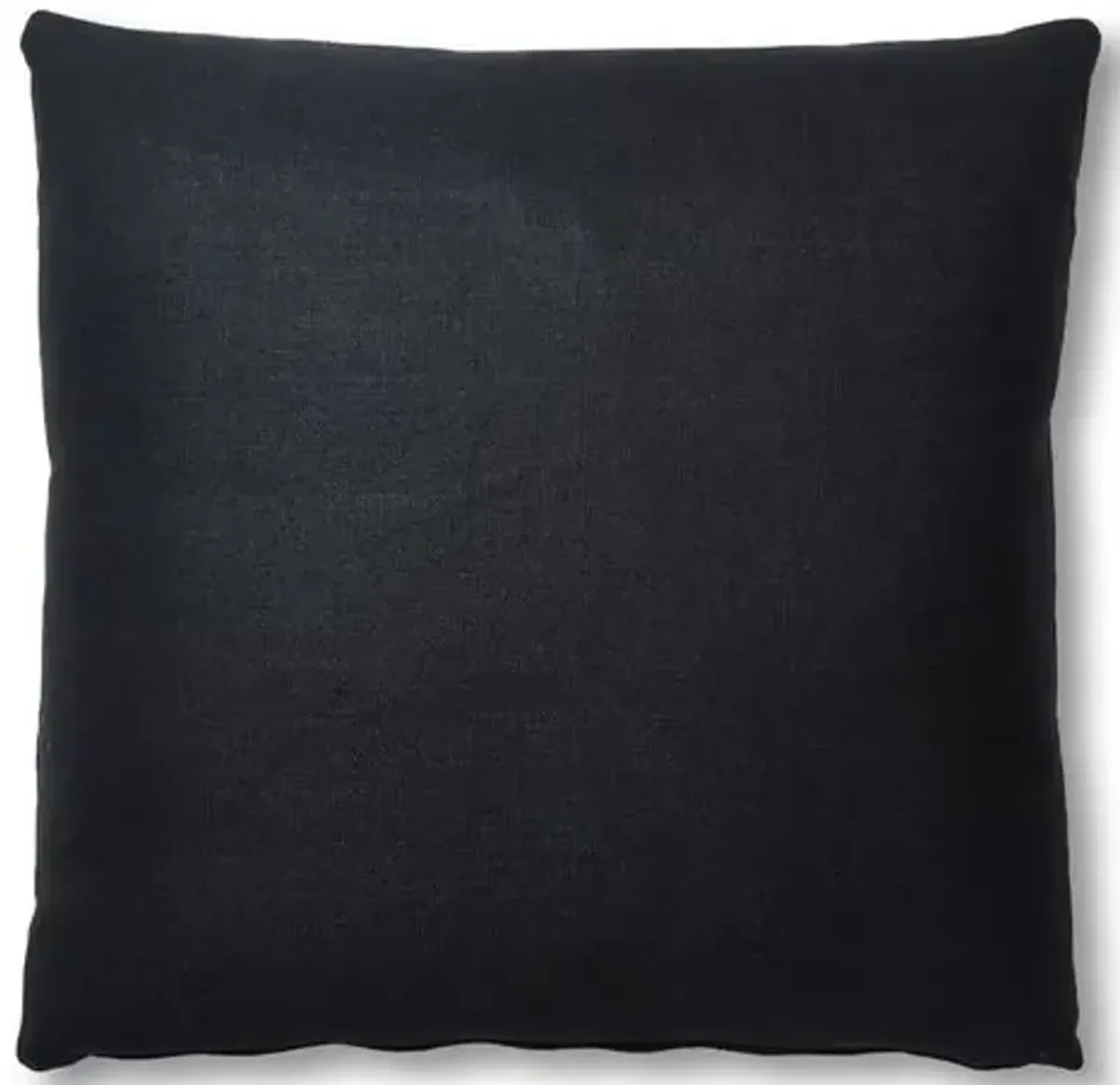 Hazel Pillow - Black Linen