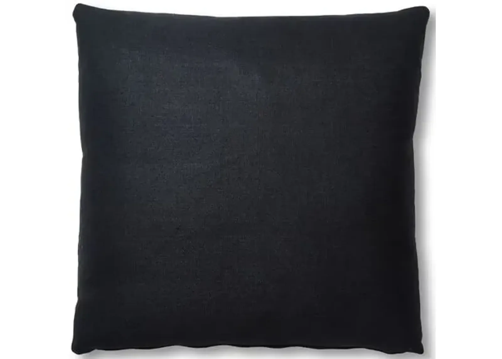 Hazel Pillow - Black Linen