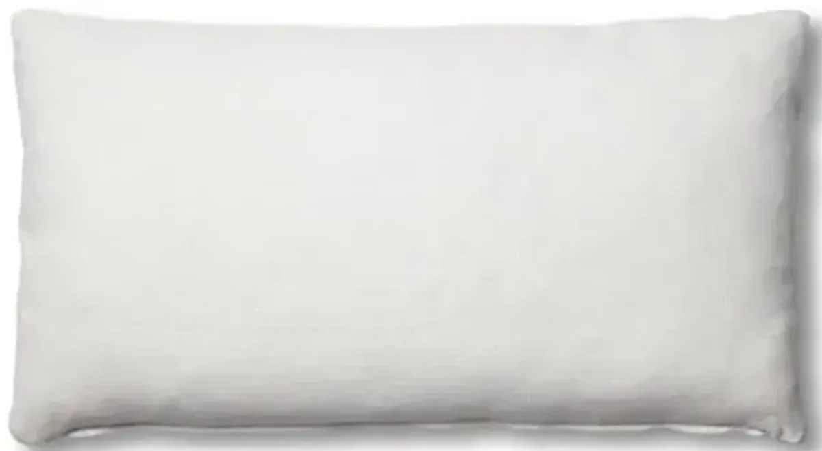 Ada Long Lumbar Pillow - White Linen