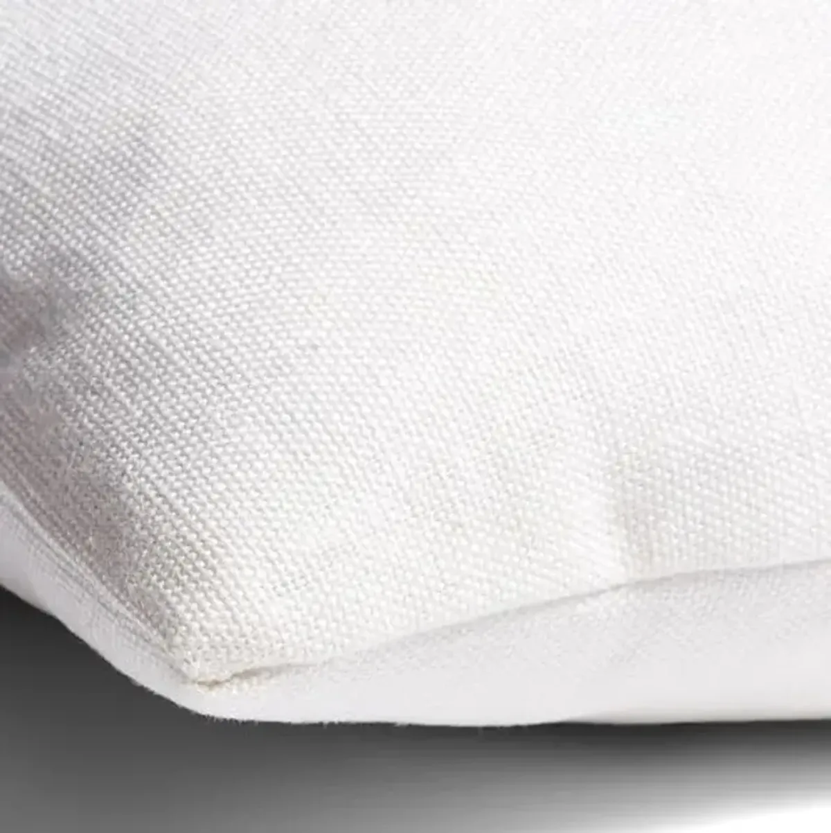 Ada Long Lumbar Pillow - White Linen