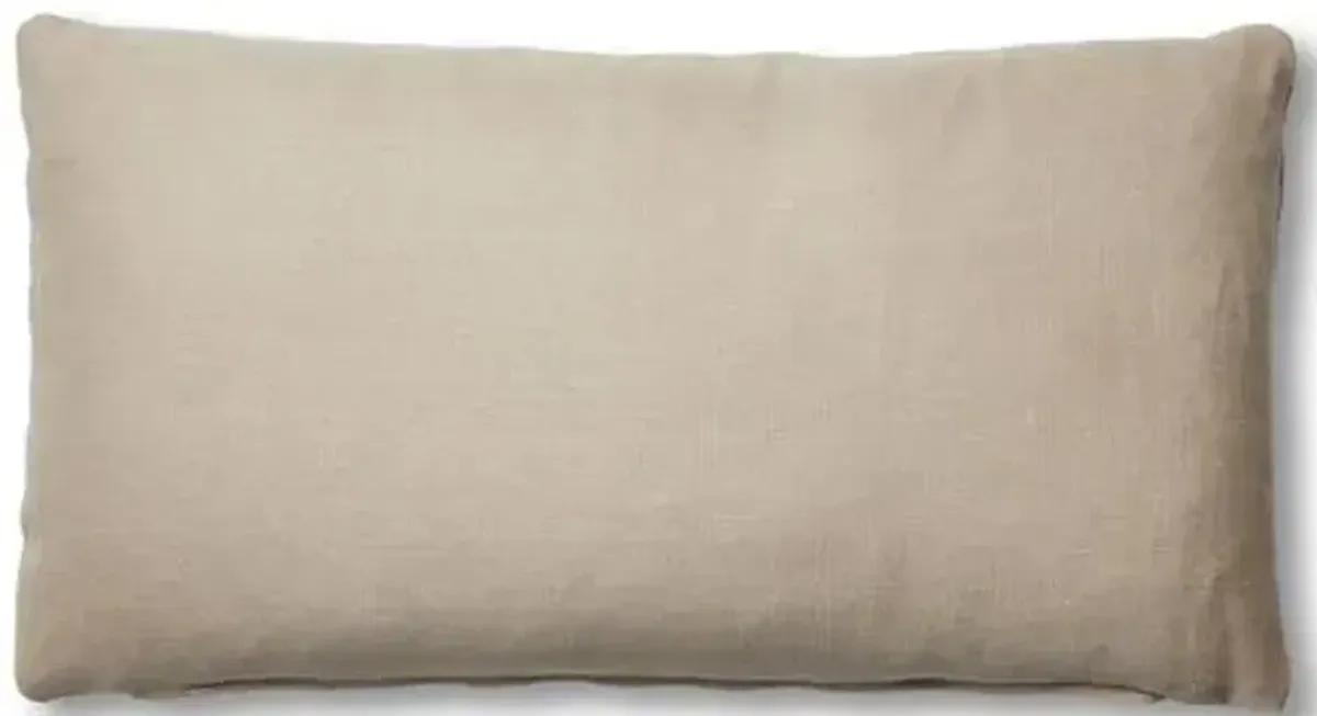 Ada Long Lumbar Pillow - Dune Linen