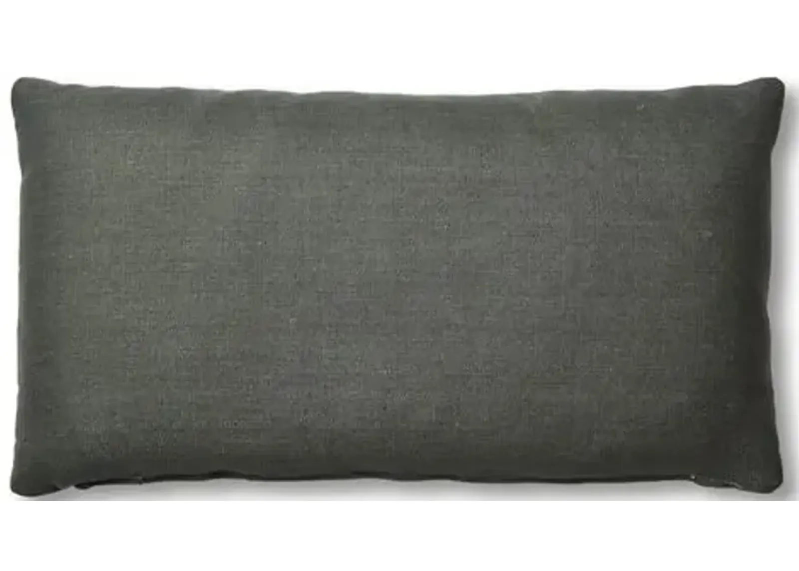 Ada Long Lumbar Pillow - Charcoal Linen