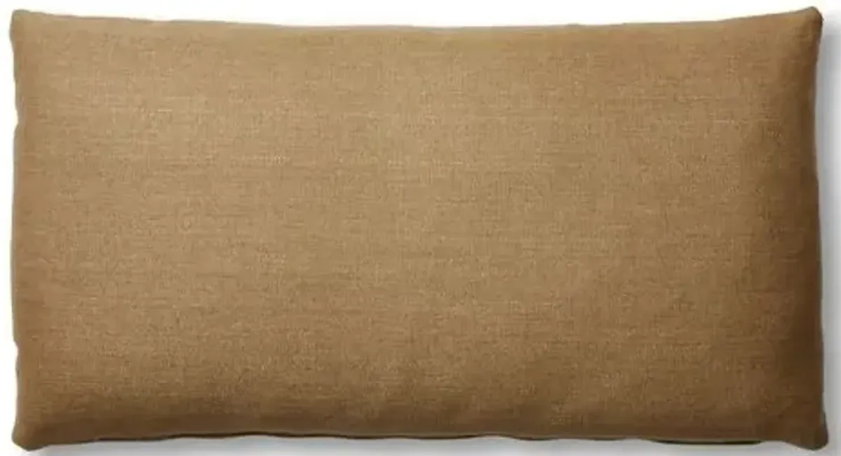 Ada Long Lumbar Pillow - English Green Linen