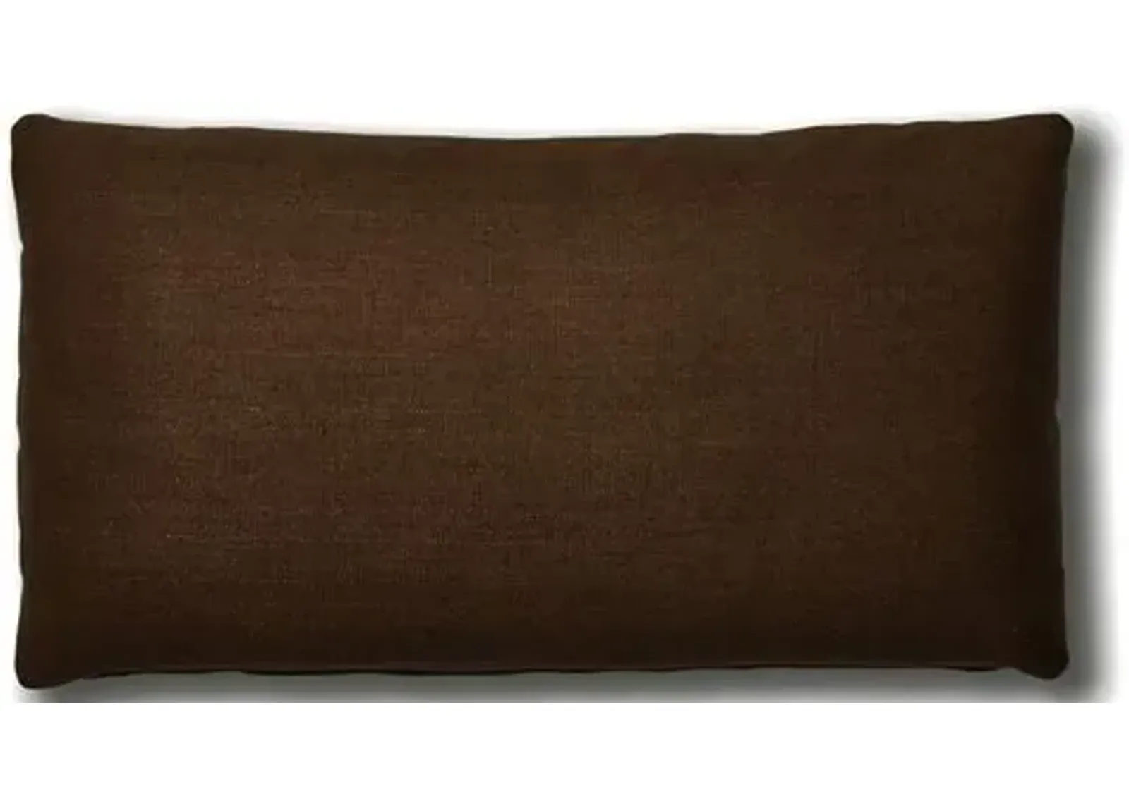 Ada Long Lumbar Pillow - Walnut Linen