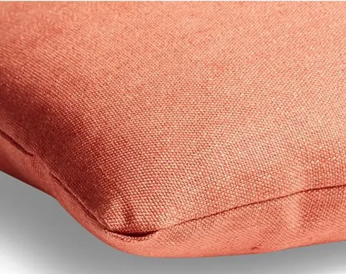 Ada Long Lumbar Pillow - Rose Linen