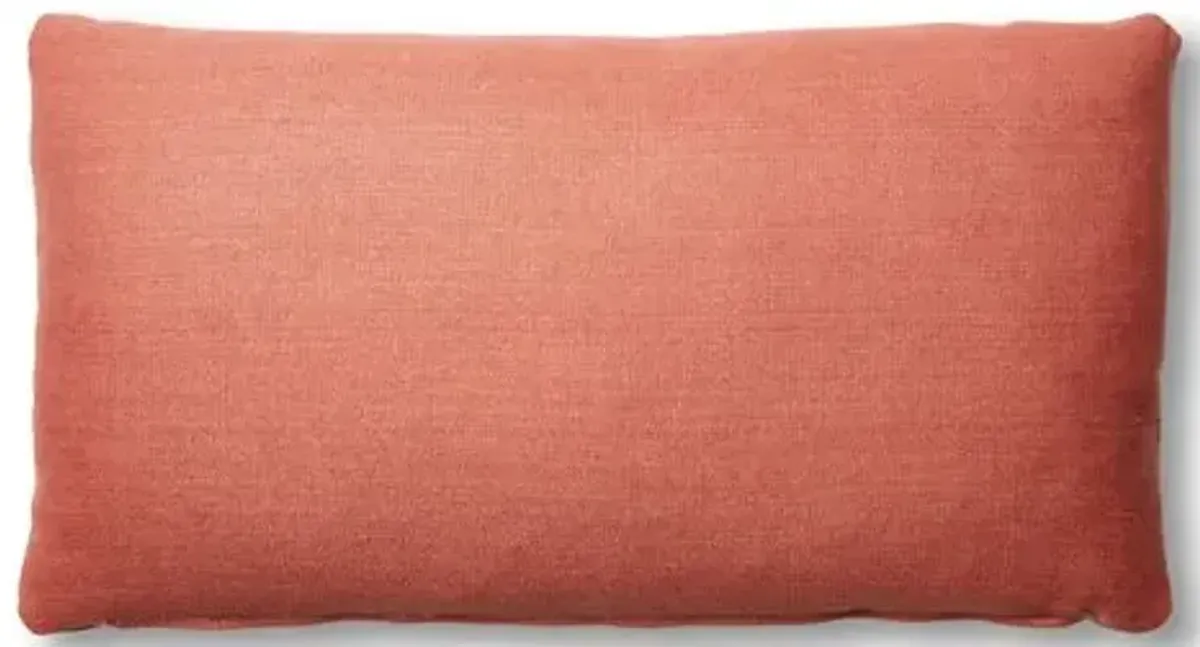 Ada Long Lumbar Pillow - Rose Linen