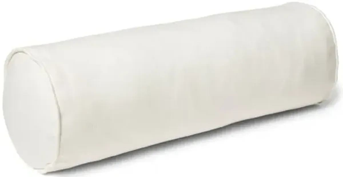 Anne Bolster Pillow - White Linen