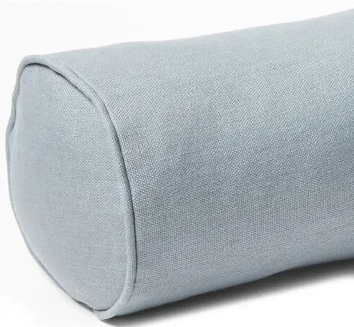 Anne Bolster Pillow - Smoky Blue Linen