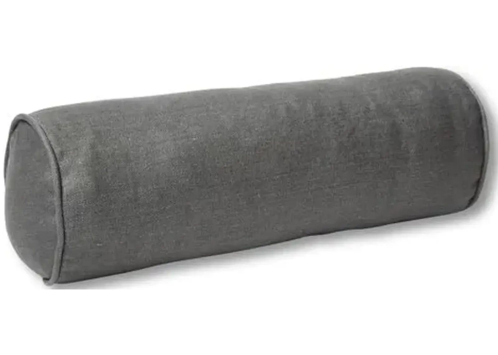 Anne Bolster Pillow - Charcoal Linen