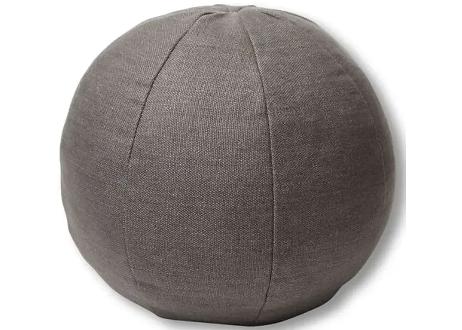 Emma 11x11 Ball Pillow - Charcoal Linen