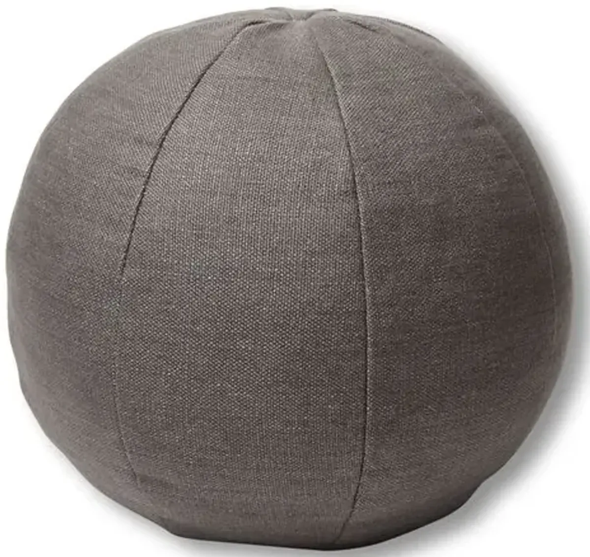 Emma 11x11 Ball Pillow - Charcoal Linen