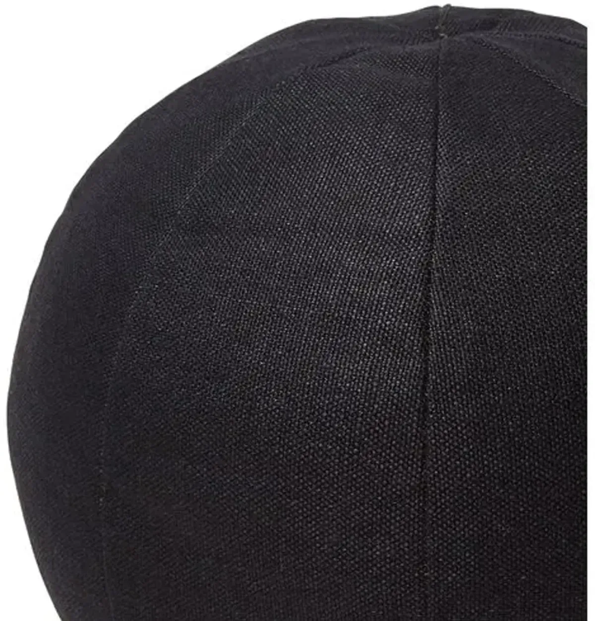 Emma 11x11 Ball Pillow - Black Linen