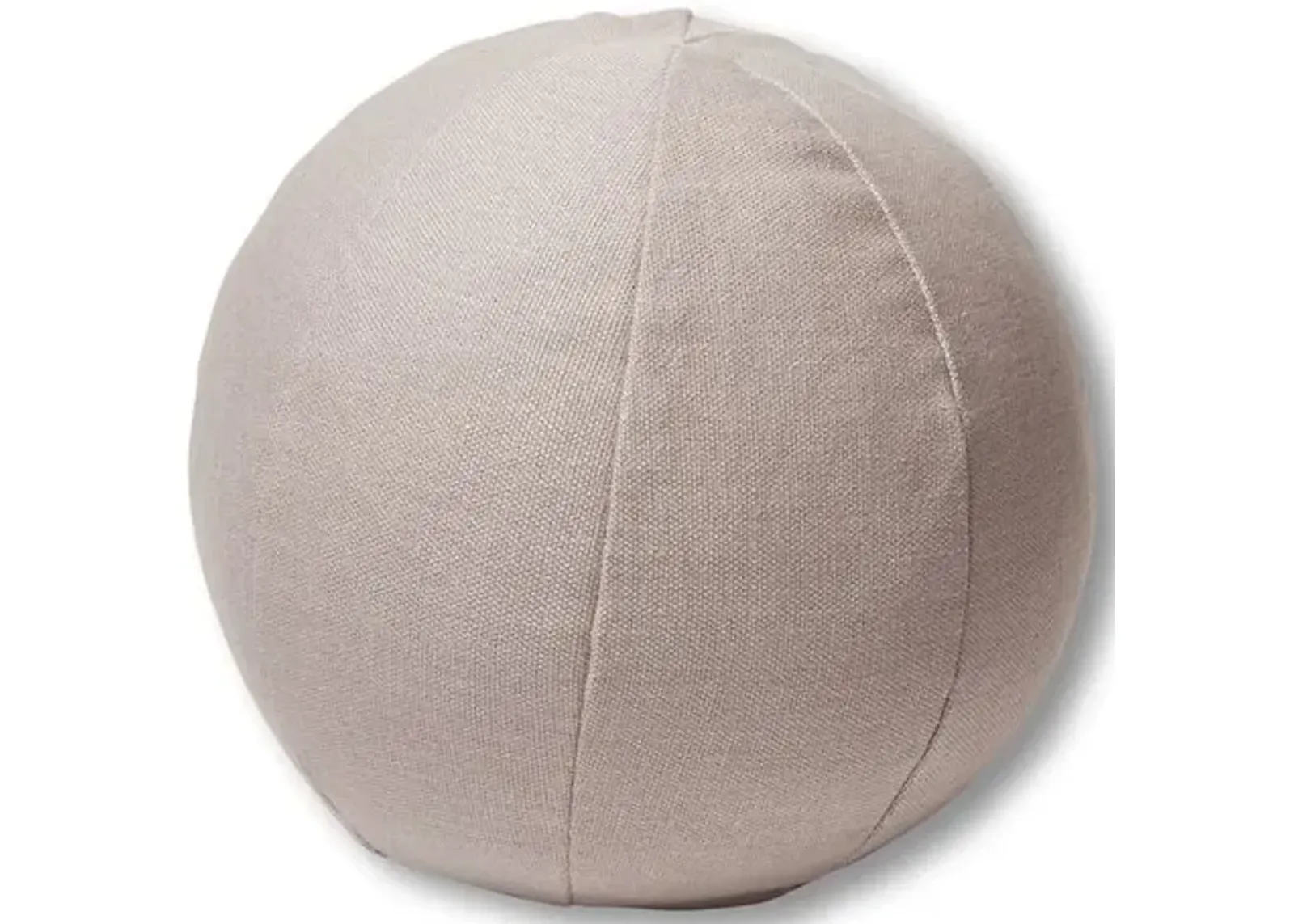 Emma 11x11 Ball Pillow - Quartz Linen