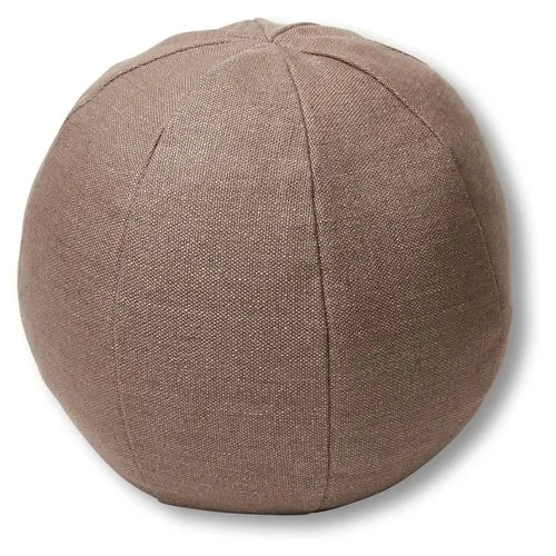 Emma 11x11 Ball Pillow - Earth Linen