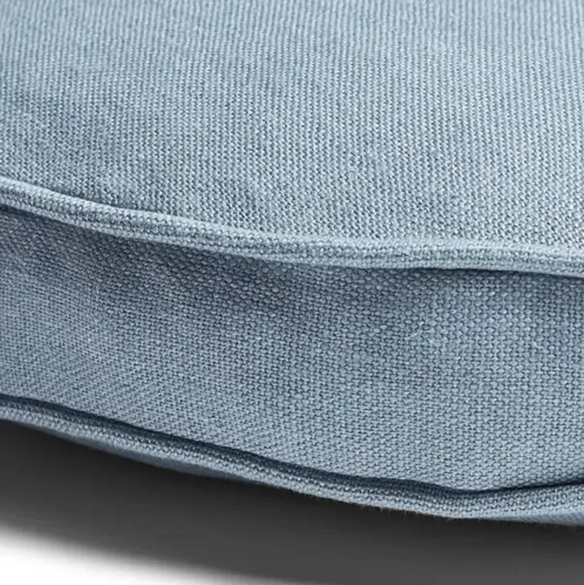 Claire 16x16 Disc Pillow - Smoky Blue Linen