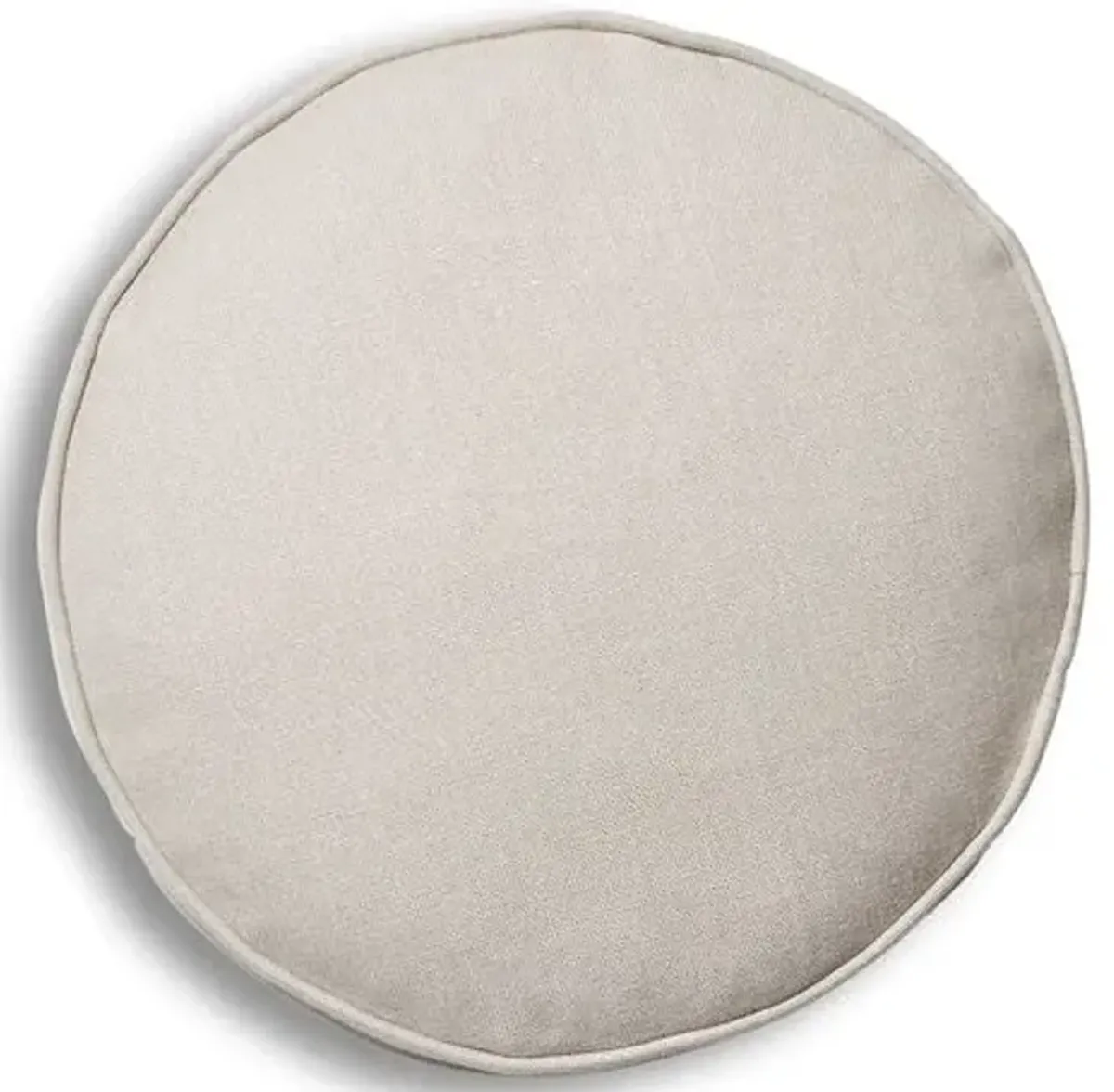 Claire 16x16 Disc Pillow - Quartz Linen