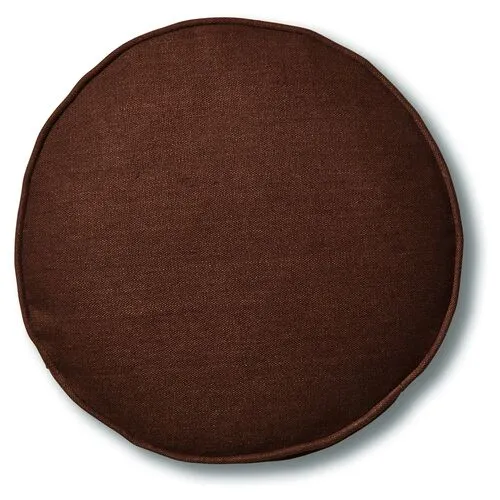 Claire 16x16 Disc Pillow - Walnut Linen