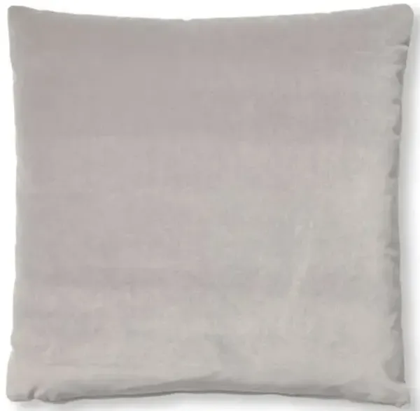 Hazel Pillow - Light Gray Velvet
