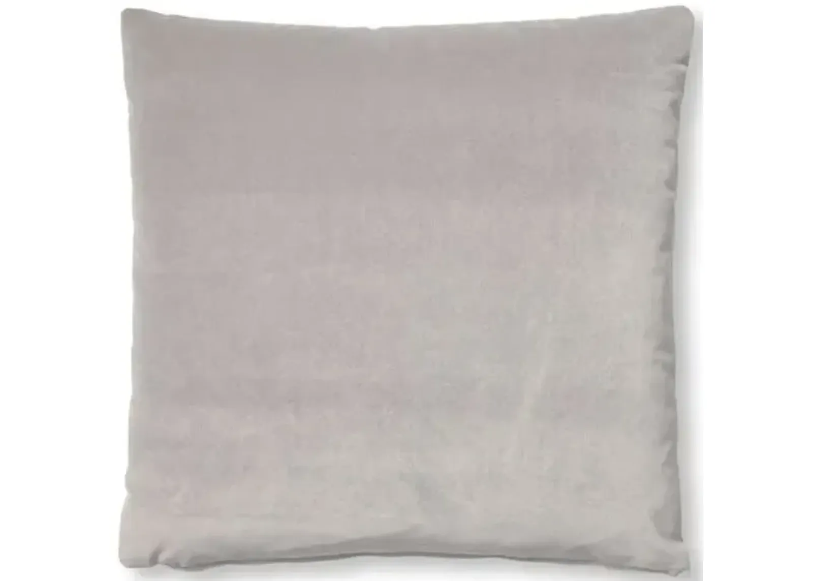 Hazel Pillow - Light Gray Velvet