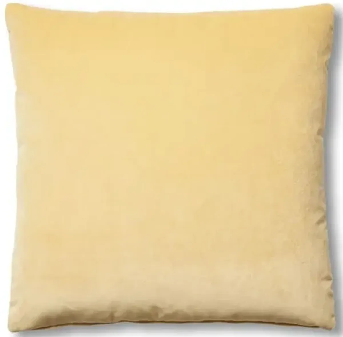 Hazel Pillow - Canary Velvet