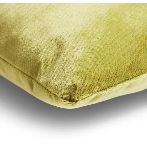 Hazel Pillow - Chartreuse Velvet