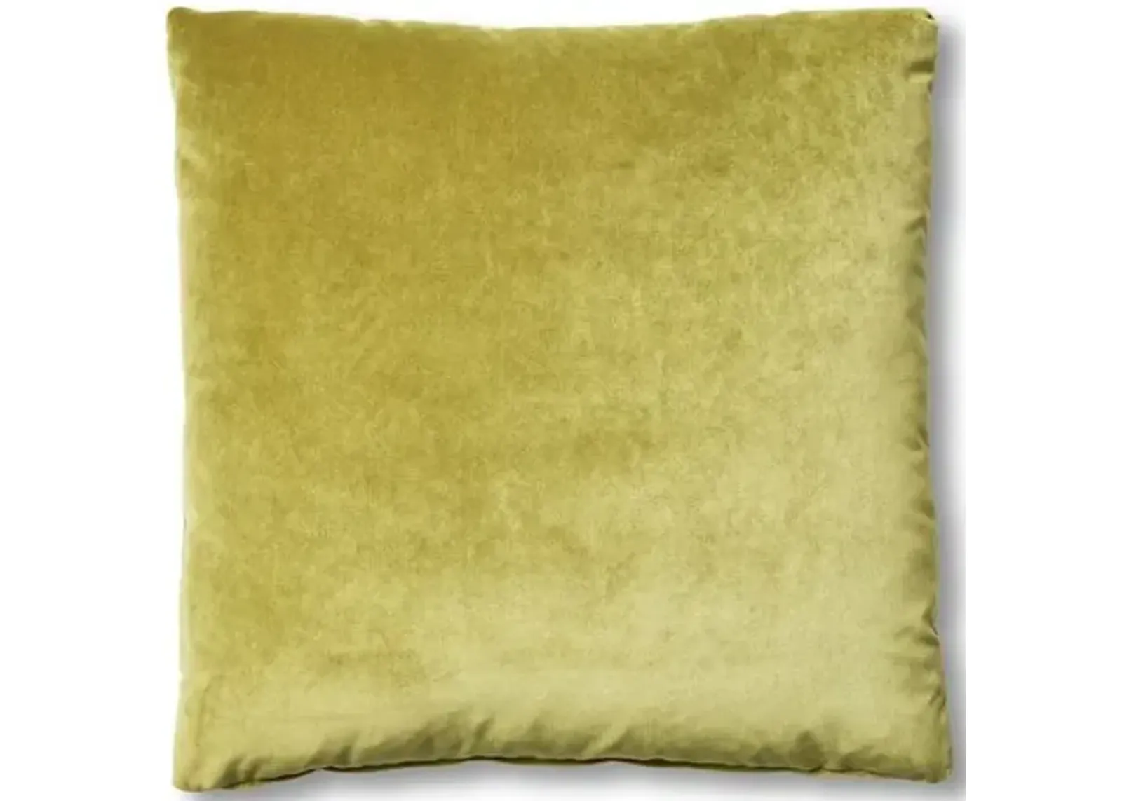 Hazel Pillow - Chartreuse Velvet