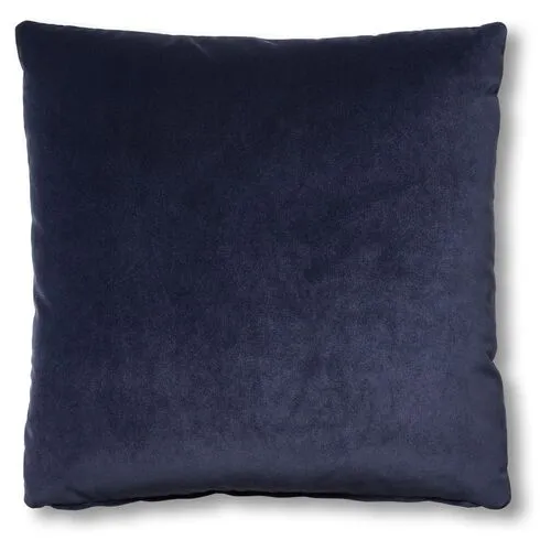 Hazel Pillow - Navy Velvet