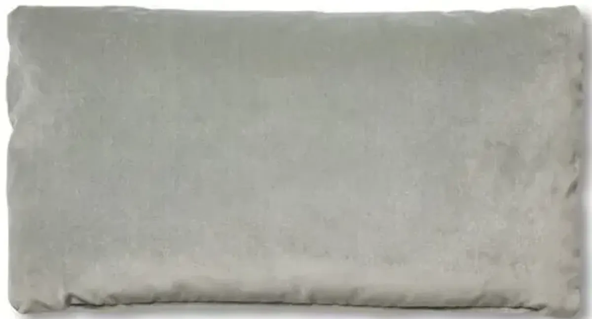 Ada Long Lumbar Pillow - Mineral Velvet