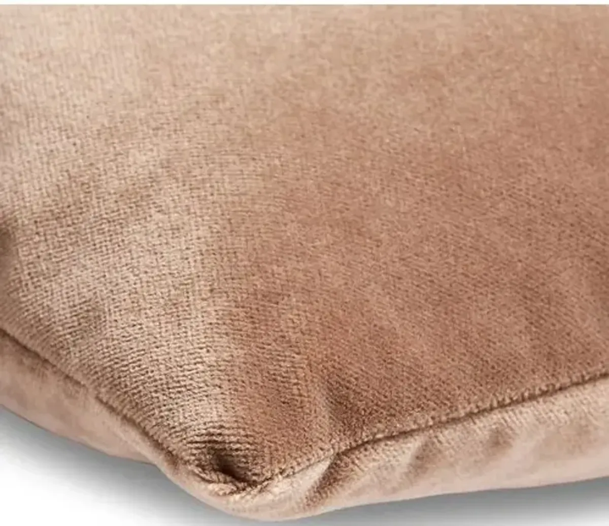 Ada Long Lumbar Pillow - Toffee Velvet