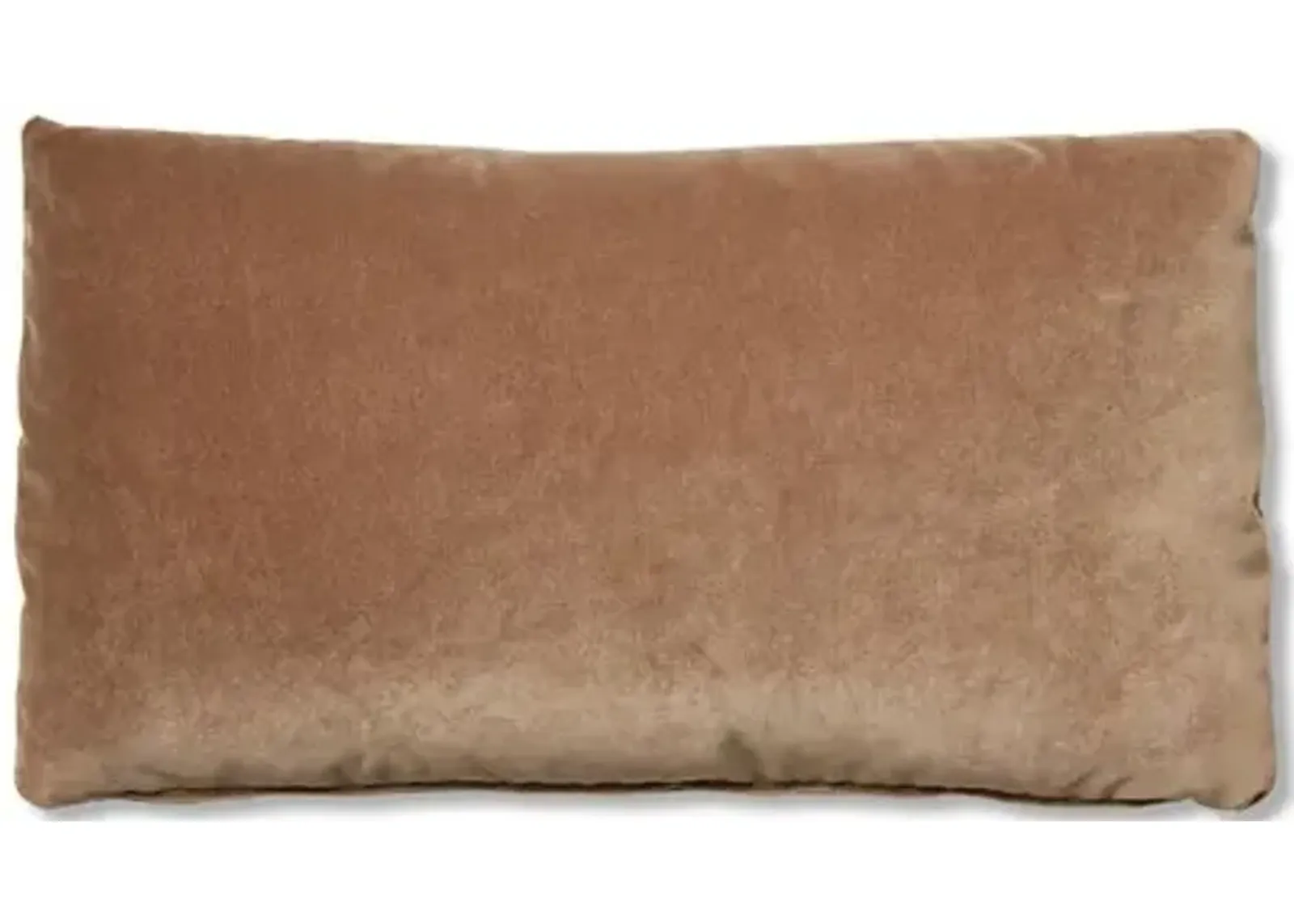 Ada Long Lumbar Pillow - Toffee Velvet