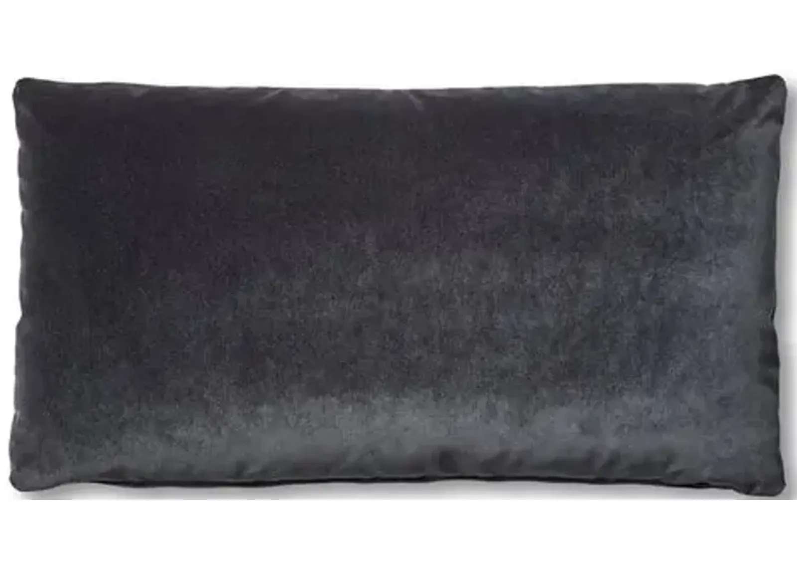 Ada Long Lumbar Pillow - Ebony Velvet