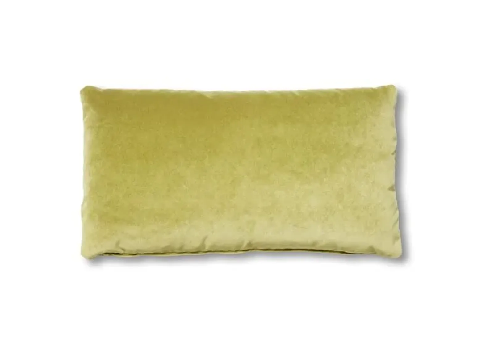 Ada Long Lumbar Pillow - Chartreuse Velvet