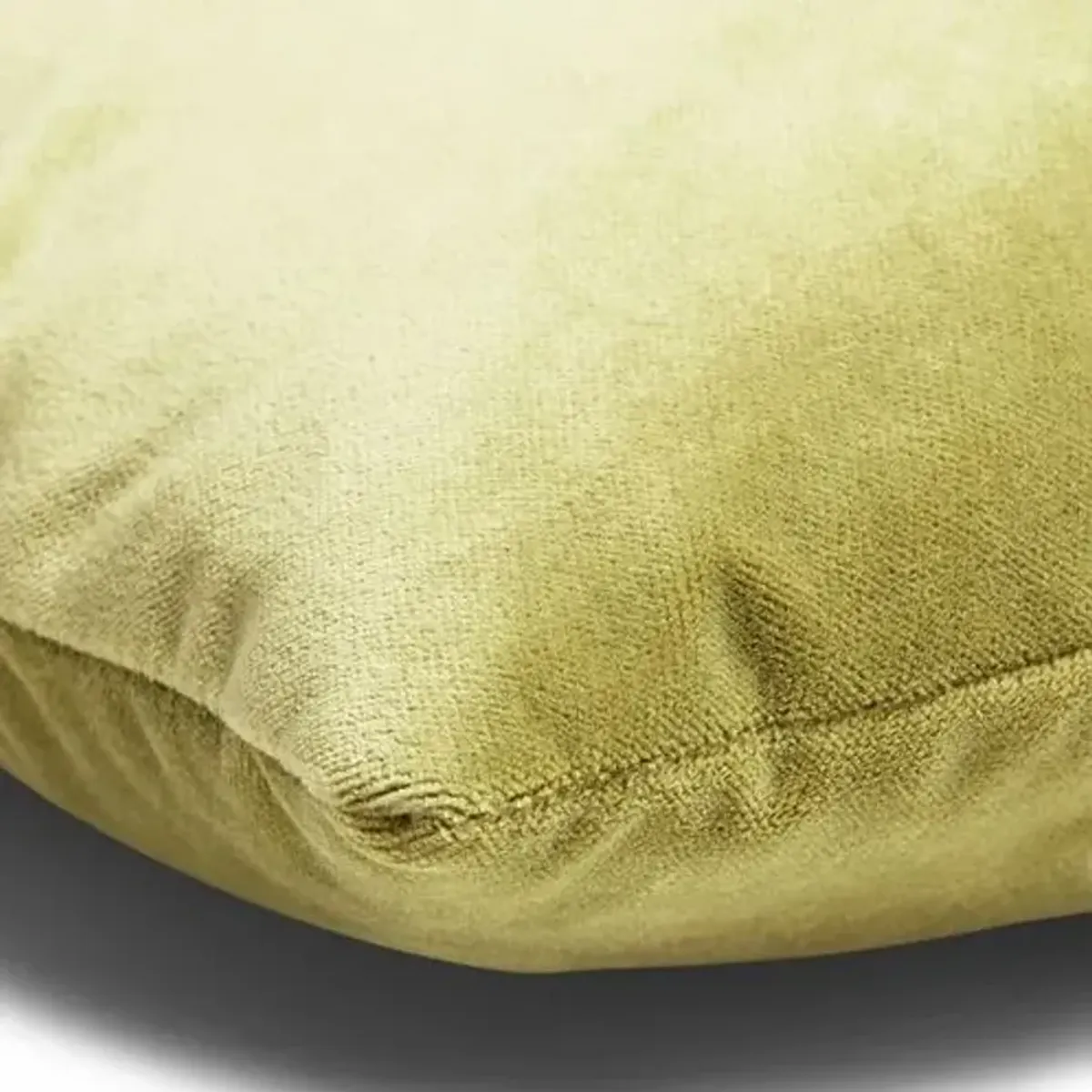 Ada Long Lumbar Pillow - Chartreuse Velvet