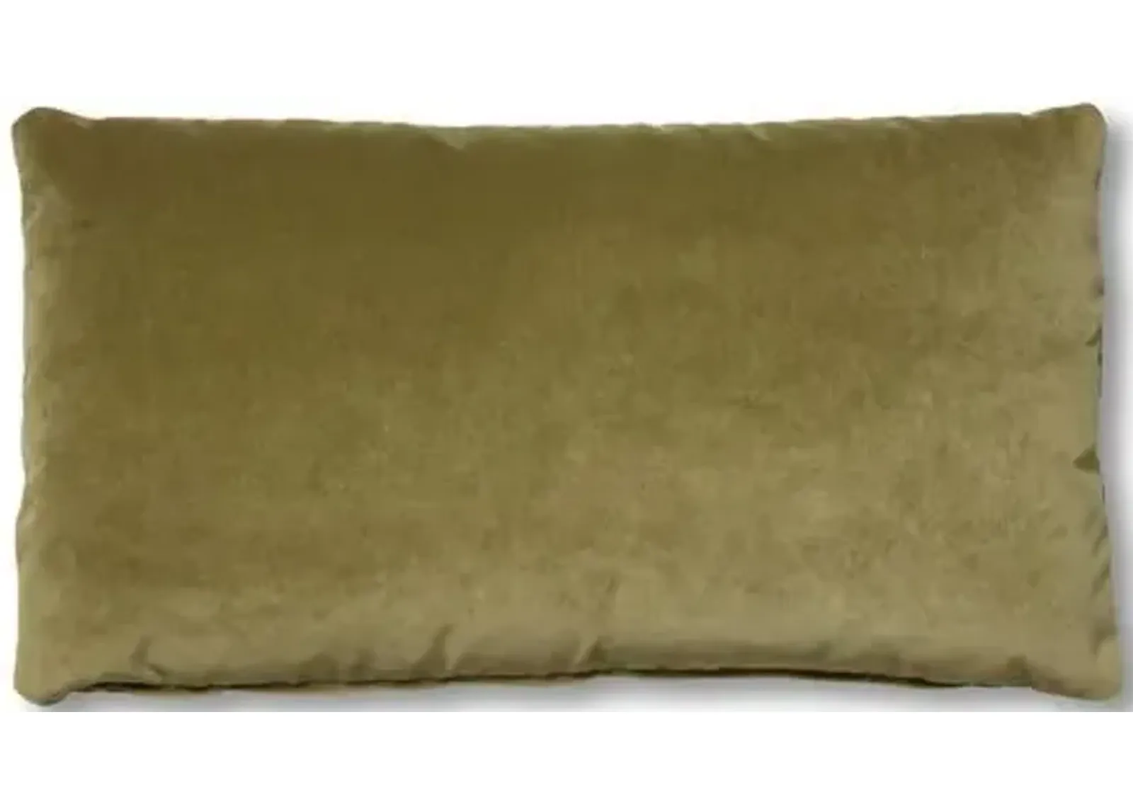 Ada Long Lumbar Pillow - Moss Velvet