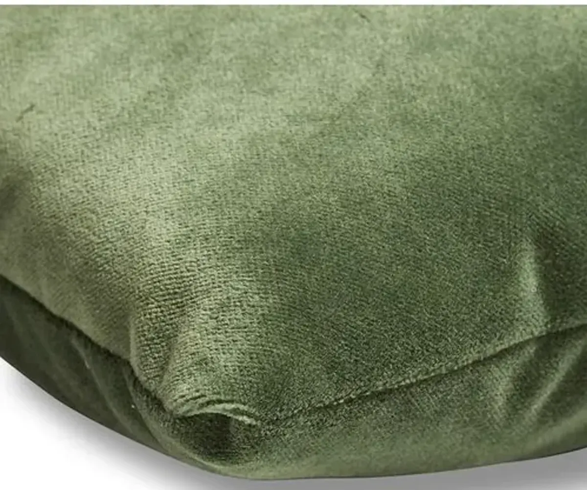 Ada Long Lumbar Pillow - Emerald Velvet