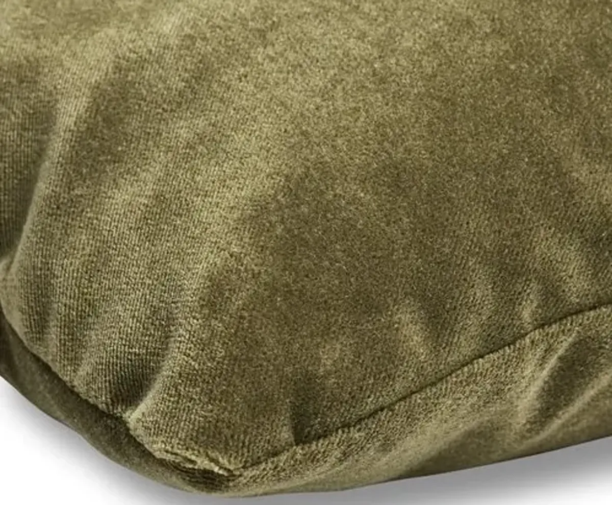 Ada Long Lumbar Pillow - Balsam Velvet