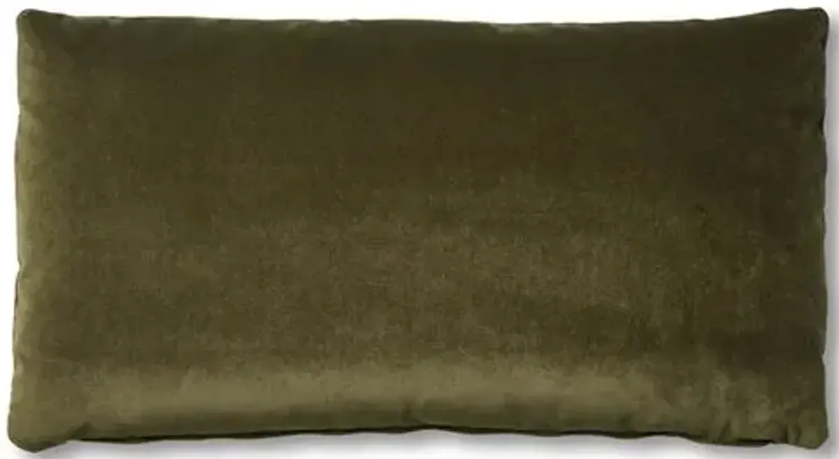 Ada Long Lumbar Pillow - Balsam Velvet