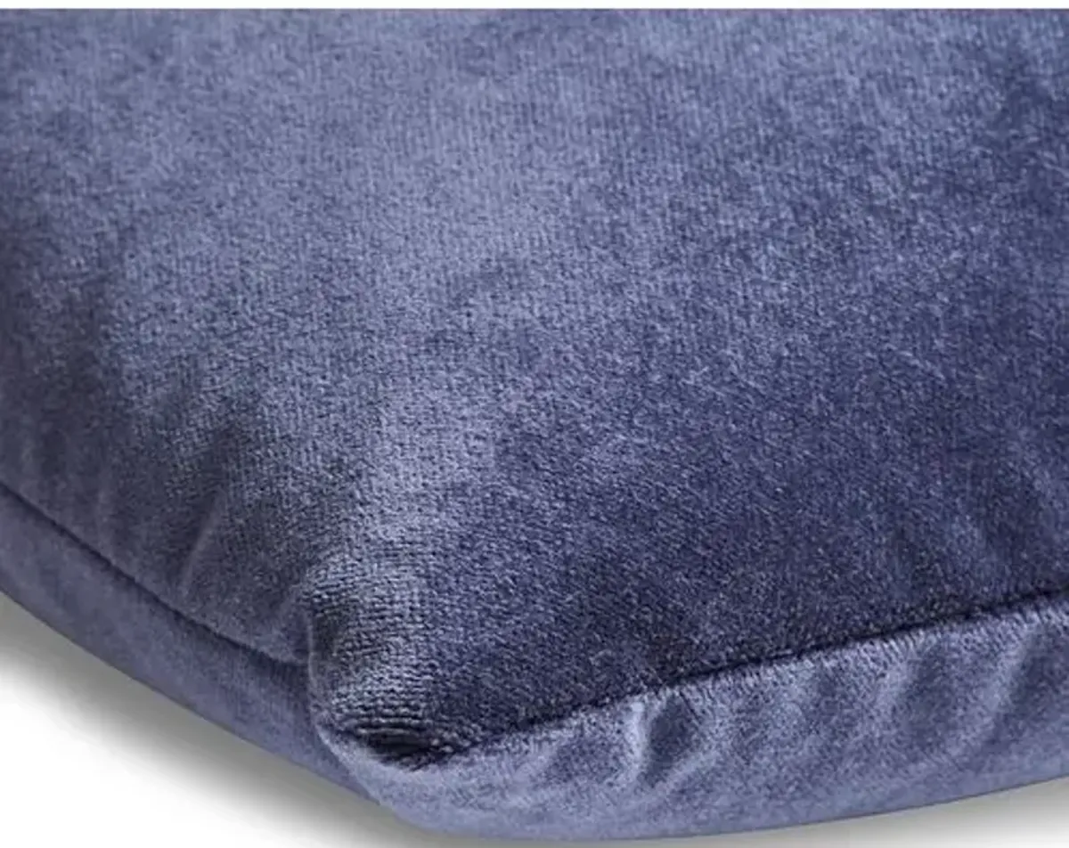 Ada Long Lumbar Pillow - Navy Velvet