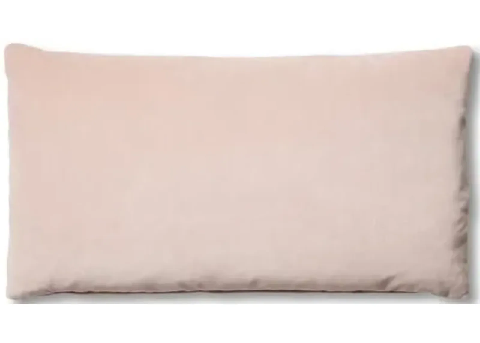 Ada Long Lumbar Pillow - Mauve Velvet