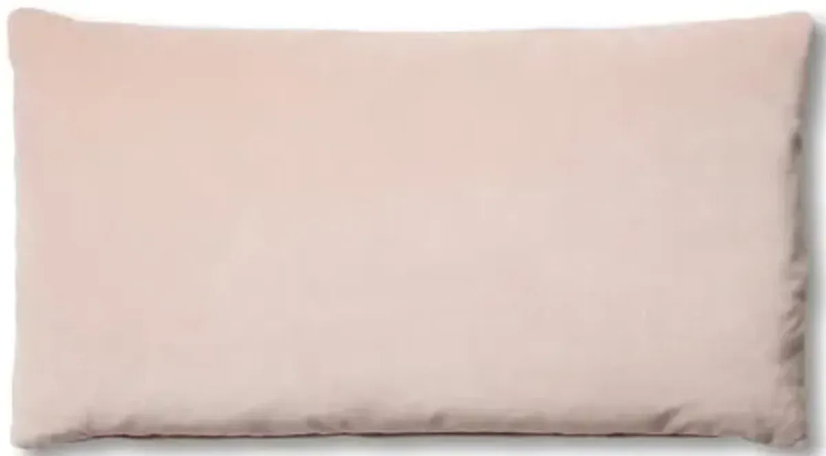 Ada Long Lumbar Pillow - Mauve Velvet