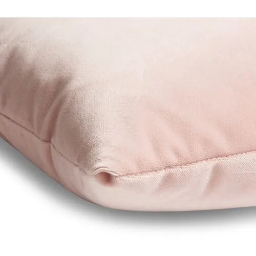 Ada Long Lumbar Pillow - Mauve Velvet