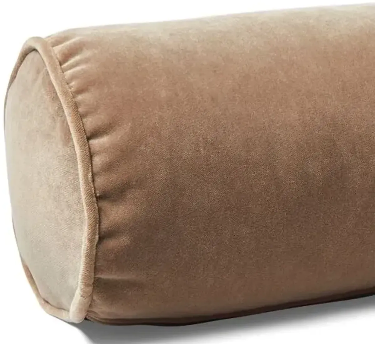 Anne Bolster Pillow - Toffee Velvet