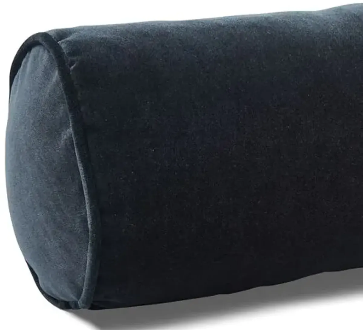 Anne Bolster Pillow - Ebony Velvet