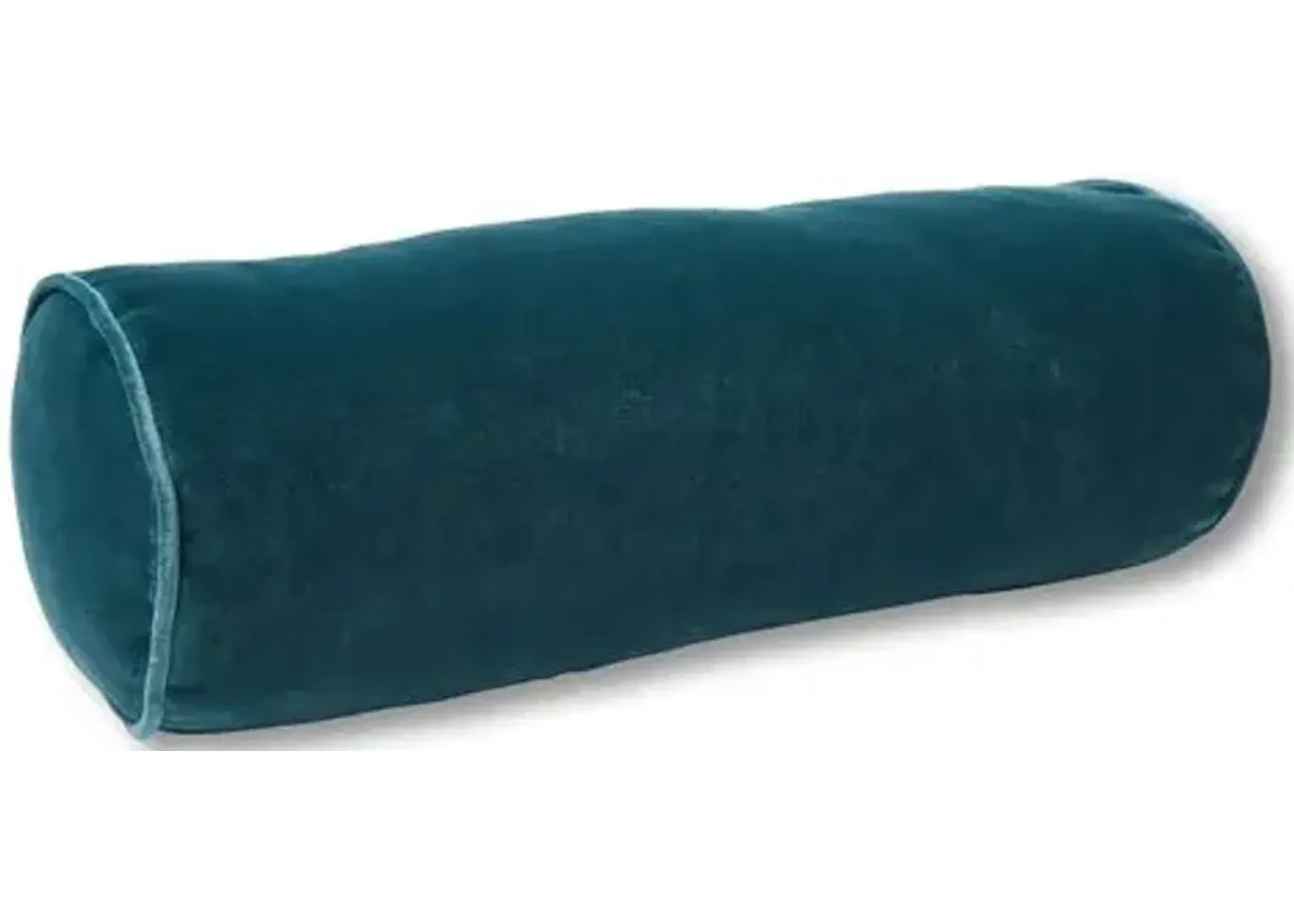 Anne Bolster Pillow - Teal Velvet