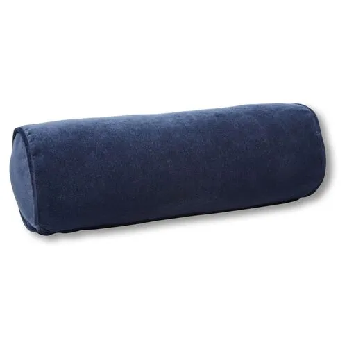 Anne Bolster Pillow - Navy Velvet